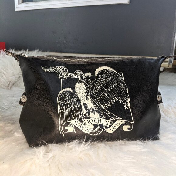 WEST COAST CHOPPERS x KIEHL's Authentic Leather Dopp Kitt - NEW! Travel Bag - Picture 1 of 2